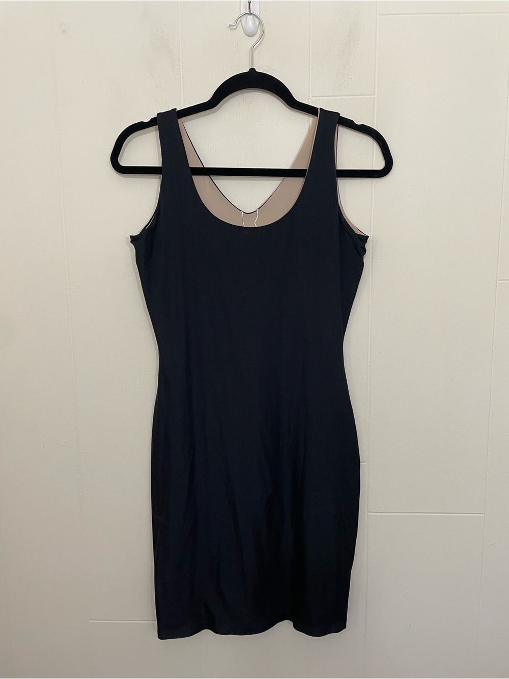 Spanx Assets 4 Way Tank Slip Size XL Black Beige Reversible Scoopneck V-Neck